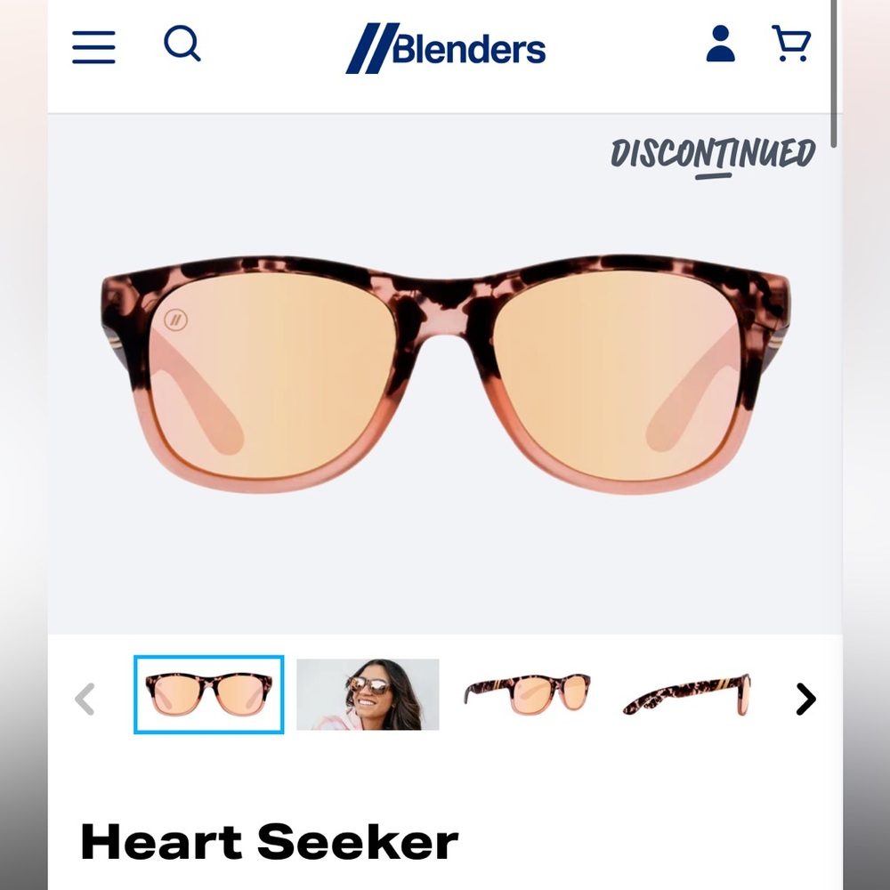 Blenders Discontinued Polarized Sunglasses - Heart Seeker